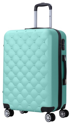 Середня валіза Indivitems ABS XHA095 СВІТЛО-ЗЕЛЕНИЙ M 65 л