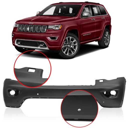 JEEP GRAND CHEROKEE IV WK2 17-21 ПЕРЕДНИЙ ВЕРХНИЙ БАМПЕР С PDC 68334921AA
