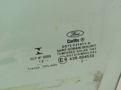 window door left front CARLITE 12 R sedan 4D CARLITE Ford Fusion (USA) MK 2