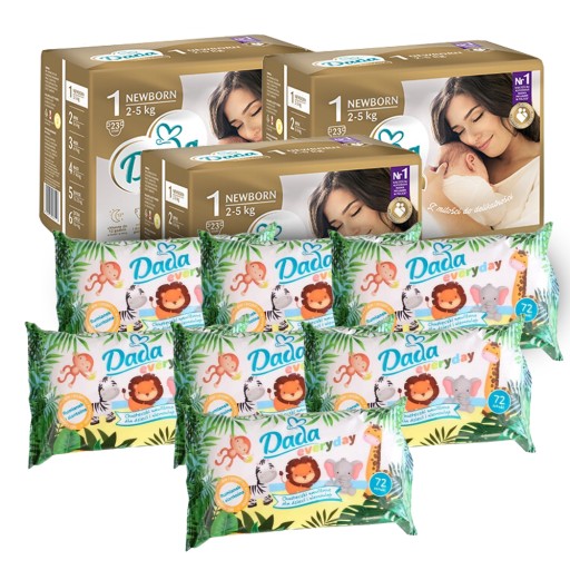 Підгузки Dada Extra Care розмір 1 2-5 кг 23 шт.