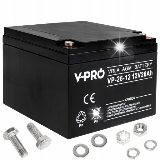 Необслуговувана батарея agm для ups 12v 26ah