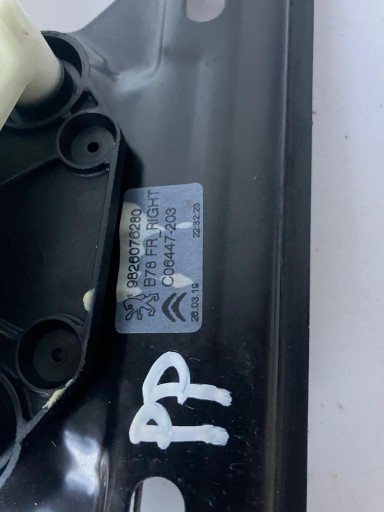 window regulator right front C4 GRAND PICASSO II LIFT 9826076280
