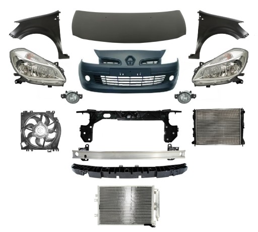 7701061075, 7701061076 - RENAULT CLIO III 05-09 ФОНАРЬ ПЕРЕДНЕГО БАМПЕРА КАПОТА
