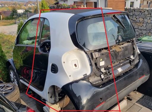 2014-2022 - SMART FORTWO 453 КОМПЛЕКТ КУЗОВІВ ЧВЕРТЬ СТІНКИ