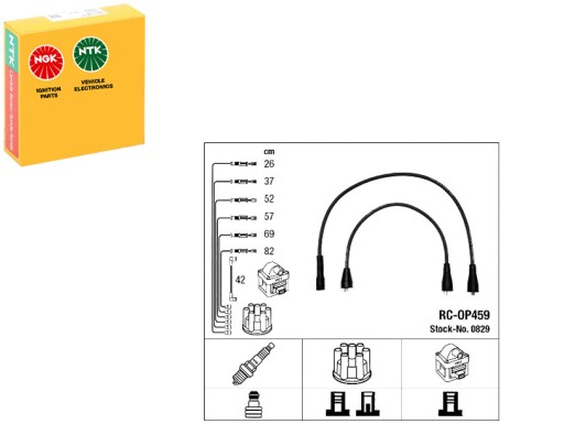 829 - КОМПЛЕКТ ПРОВОДІВ ЗАПАЛЮВАННЯ OPEL COMMODORE B COMM