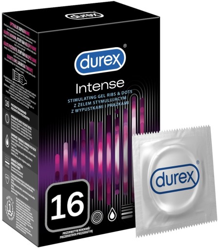 Kondómy DUREX Intense 16 ks stimulačné