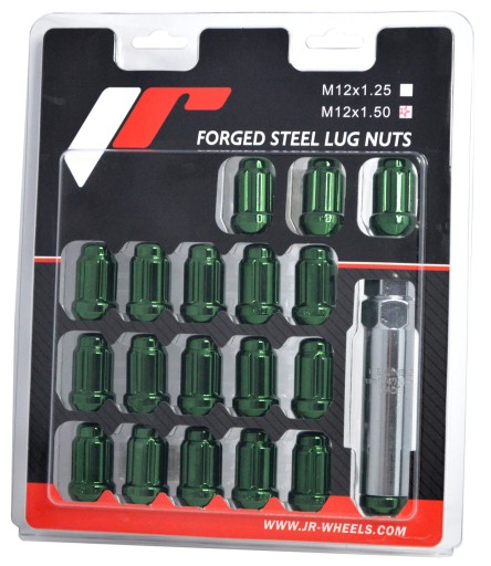 JR JN2 12X1. 25 ЗЕЛЕНІ КОВАНІ СТАЛЕВІ ГАЙКИ