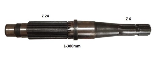 ВАЛ ВОМ FENDT L 380MM 178109140021