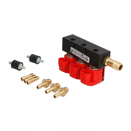 TEG224AT/ZAPS - Valtek 3cyl 3 ом червоний + 3 x