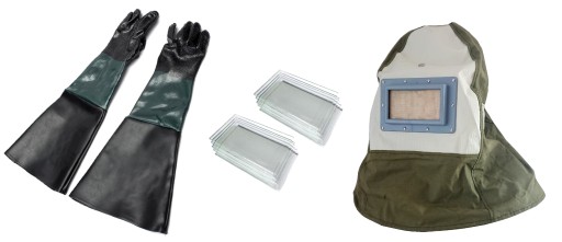 НАБОР ЗАЩИТНОЙ МАСКИ ДЛЯ ПЕСКОСТРОЙНОЙ ОЧИСТКИ, 10 ОЧКОВ, ПЕРЧАТКИ ДЛЯ ПЕСКОСТРОЙНОЙ ОЧИСТКИ