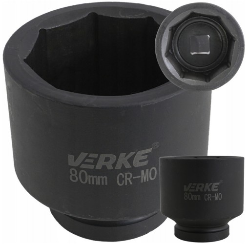 УДАРНИЙ 8-КУТОВИЙ ГАЙКОВИЙ КЛЮЧ 80 ММ ДЮЙМОВ НА 1 ДЮЙМ