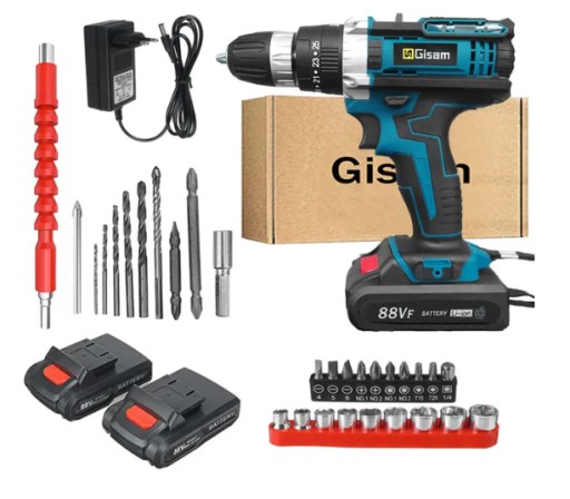 Акумуляторна дриль-шуруповерт 21V gisam професійна