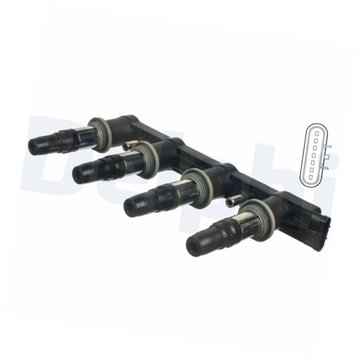 Катушка зажигания.chevrolet aveo 1.4 08- - delphi ce01840-12b1
