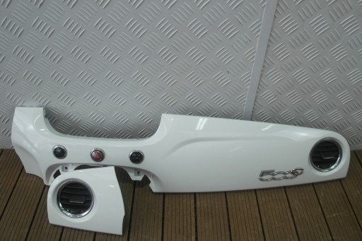 FIAT 500 500C 07-22 decorative trim consoles DEKOR 2SZT. 268 BIANCO EUROPA