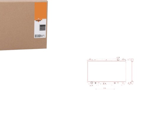 NRF53588/RS4 - Радиатор двигателя nrf 1640020260 1640020270 164002