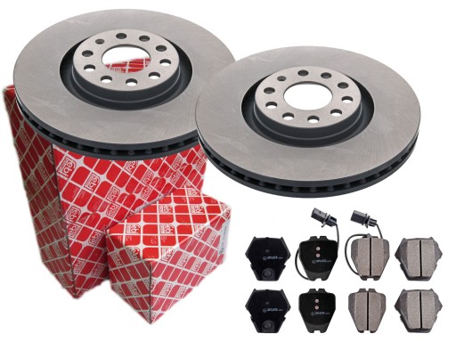 Диски колодки FEBI передня AUDI A4 B5 A6 C5 321mm