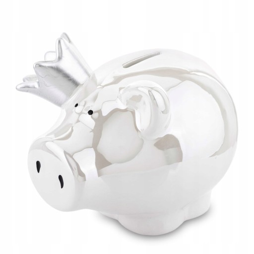 Скарбничка Art-Pol 144180 13x14x11 см сріблясто-біла