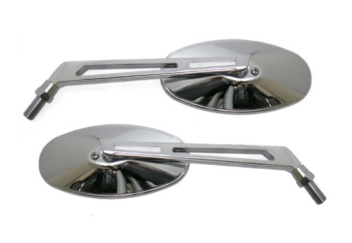 MOT209-61701 - УНІВЕРСАЛЬНІ ХРОМОВАНІ ОВАЛЬНІ МЕТАЛЕВІ ДЗЕРКАЛА
