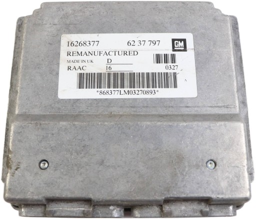 OPEL ASTRA G II modulo Centralina Motore 1.6B 6237797 16268377