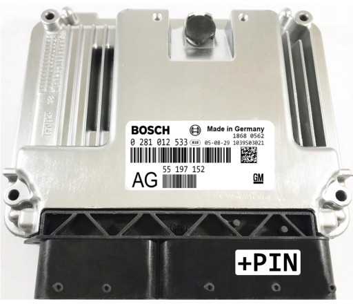 55197152 - Эбу компьютера opel 1.9 0281012533 ​​55197152 ag + штифт