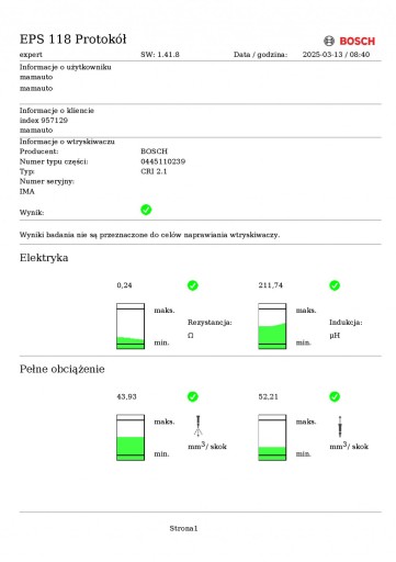 Einspritzdüse Einspritzdüse Pumpe-Düse-Einheit TEST 892080 0445110239 PEUGEOT 407 1.6 HDI 109 KM 04-10