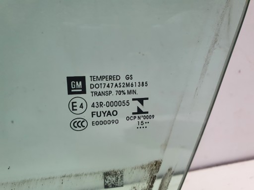 OPEL ASTRA K window door left front 15
