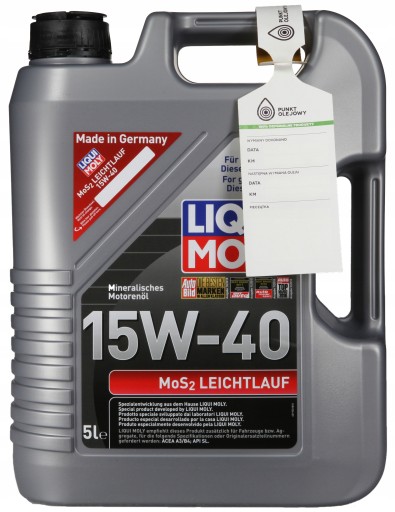 LIQUI MOLY MoS2 LEICHTLAUF SUPER 15W40 - 2571-5L