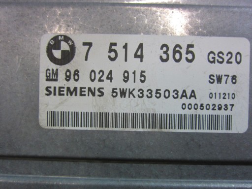 BMW E46 E39 E53 Centralina cambio ingranaggi 7514365