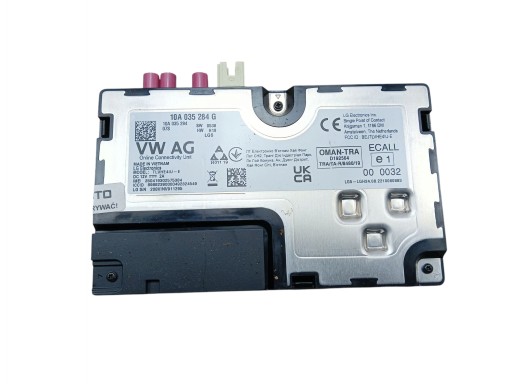 control unit module ONLINE VW ID.3 ID.4 ID.5 ENYAQ IV BORN Q4 E-TRON 10A035284G