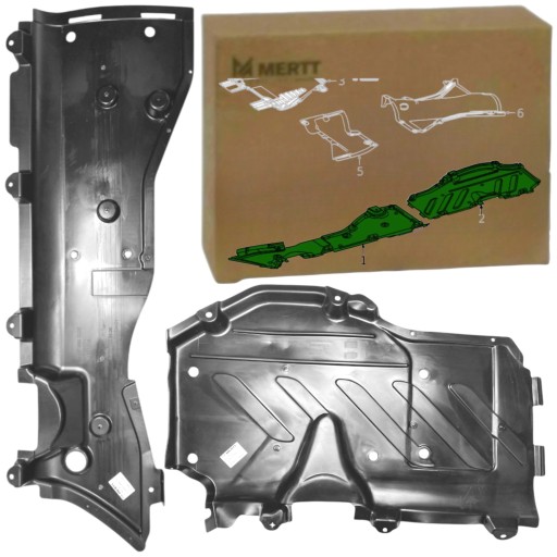 MRT-2032919 - Задние правые нижние защитные щитки mercedes gle w167 gls x167 2019+