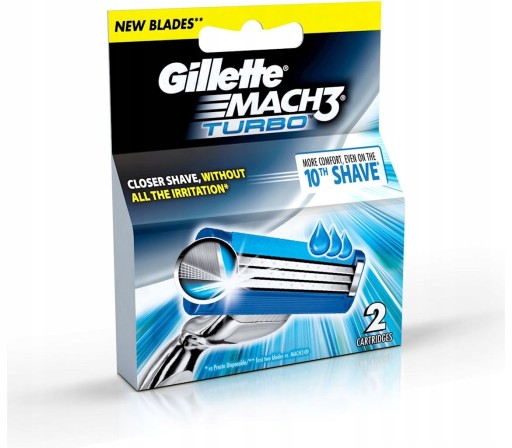 Gillette Mach3 Turbo wkłady do maszynki 2szt