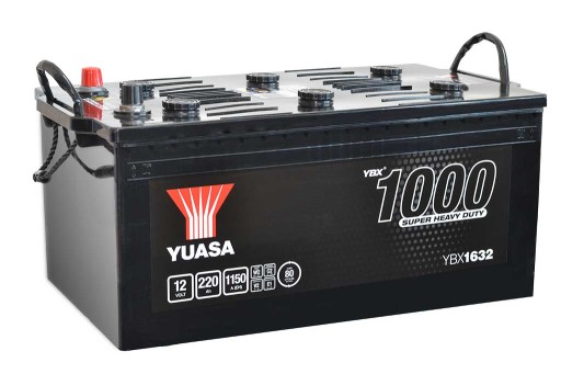 YBX1632 - Акумулятор 220AH / 1150A YUASA 625shd для вантажівки