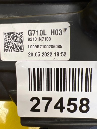 light left Hyundai Tucson IV Full Led 92101N7100