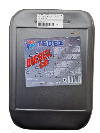 Моторное масло Tedex Diesel CD 10W 20л