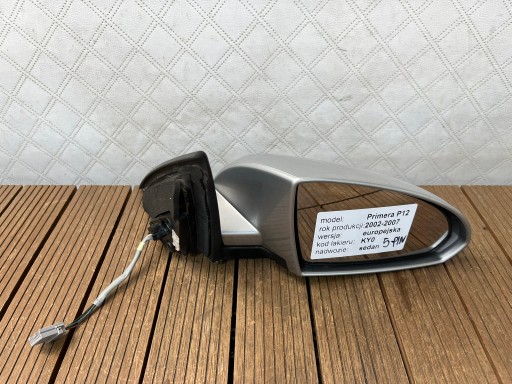 NISSAN PRIMERA P12 02- mirror right electrics 5-PIN LAKIER KY0 EUROPA