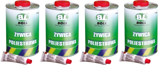 НАБІР КОРОБОК ПОЛІЕФЕРОВА СМОЛА З ЗАТВЕРДЖУВАЧЕМ 1 КГ 4 ШТ.