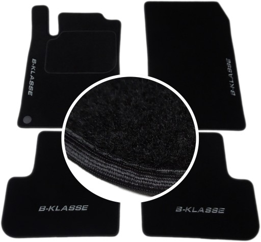 MERCEDES B-класс W246 коврики CLASSIC + вышивка CH4