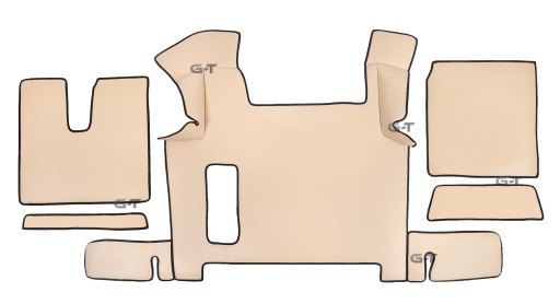 ГЛАДКИЕ КОВРИКИ MAN TGX С 2017 ГОДА 2 ЯЩИКА