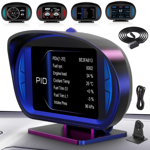 CAR HUD OBD GPS HEAD-UP ДИСПЛЕЙ СПИДОМЕТР 12 ІНТЕРФЕЙСІВ