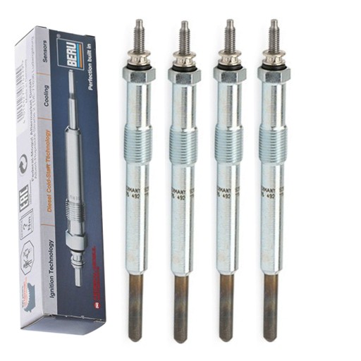 GE117 - 4 свечи накаливания beru для opel astra j 1.7 cdti