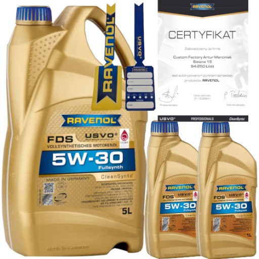RAVENOL FDS 5W30 7L A5/B5 FORD WSS-M2C913-D RN0700 + ПІДВІСКА