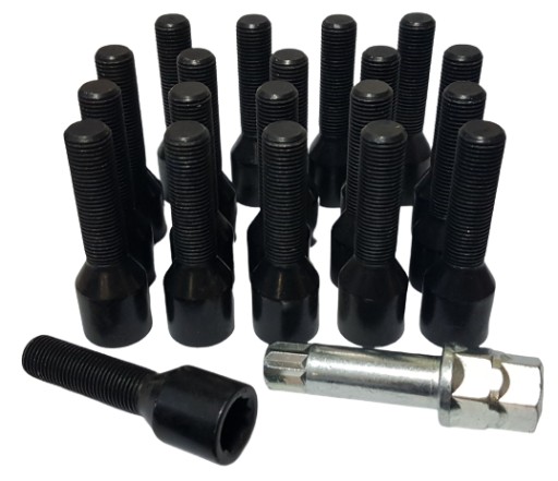 Болти Fiat 12x1, 25x40 конус torx чорний 20 EU