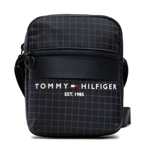 TOMMY HILFIGER Taška pánske vrecko tmavo modrá T67 malá, mriežka