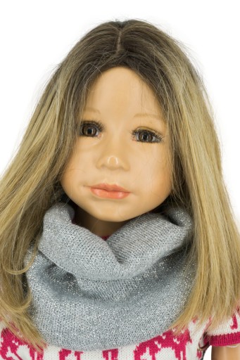 Дитячий шарф Єлизавета сірий акрил