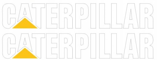 Наклейка надписи логотип CATERPILLAR для 30 см 2 шт