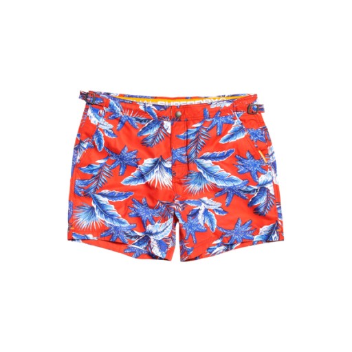 SUPERDRY ČERVENÉ PLAVKY PRINT (S)