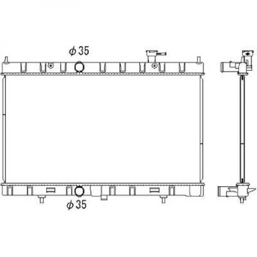 DCM2547 - Радіатор nissan x-trail 06/2015-