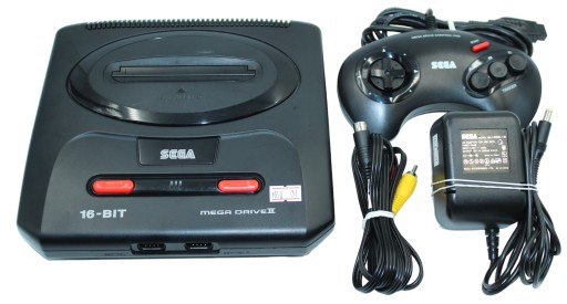 Zestaw Konsola Sega Mega Drive II Pad Okablowanie