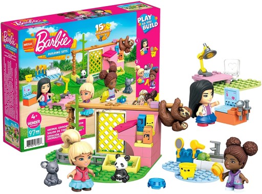 Mega Bloks Barbie salón pre zvieratá kocky GYH09