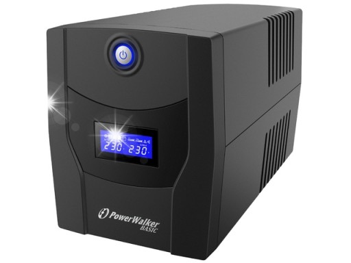 Джерело безперебійного живлення ups tower 1320w / 2200va sinus lcd hid type e powerwalker